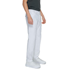 Armani Exchange White Cotton Pant -   -  Armani Exchange.