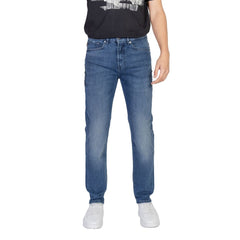 Hugo Boss Blue Cotton Relaxed Fit Jean -   -  Hugo Boss.