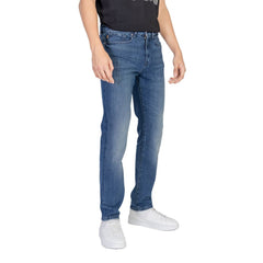 Hugo Boss Blue Cotton Relaxed Fit Jean -   -  Hugo Boss.