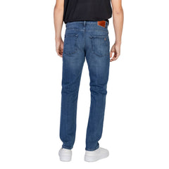Hugo Boss Blue Cotton Relaxed Fit Jean -   -  Hugo Boss.