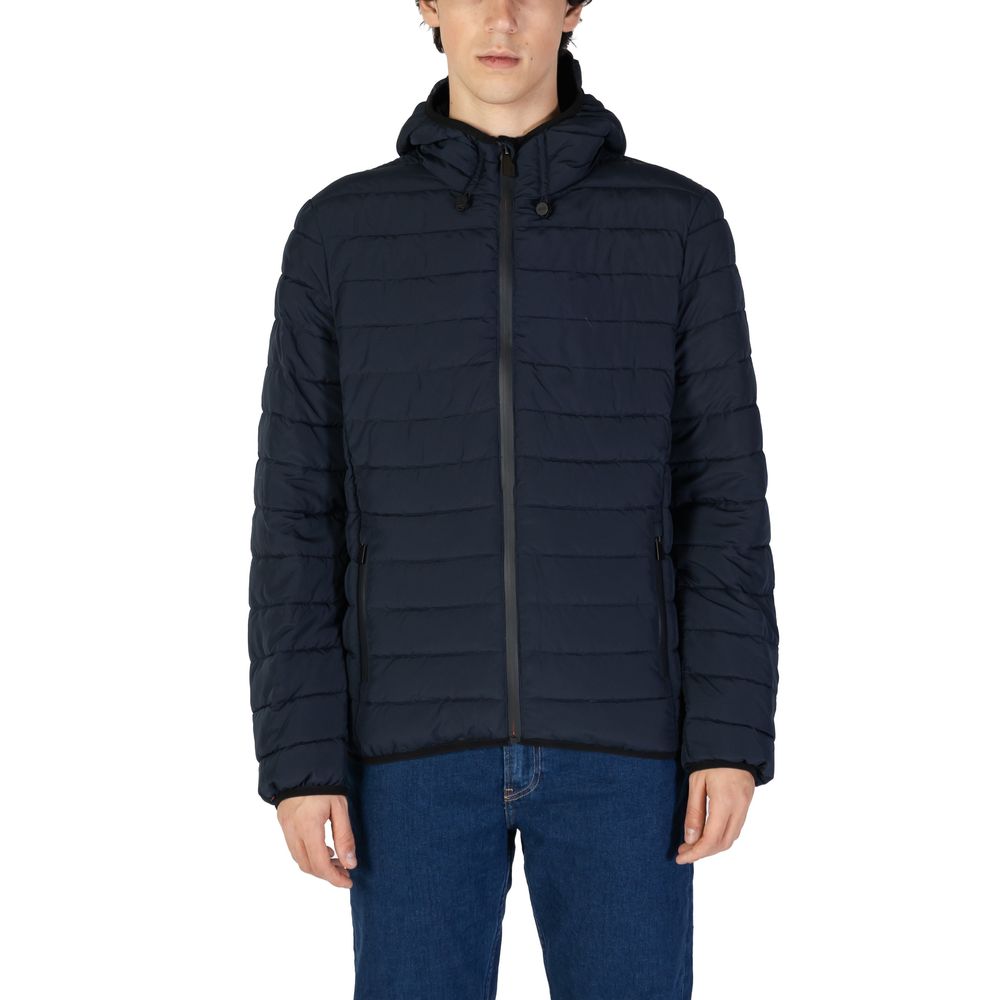 Suns Blue Polyester Jackets & Coat -   -  Suns.