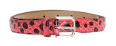 Dolce & Gabbana Pink Polka Snakeskin Silver Buckle Belt -   -  Dolce & Gabbana.