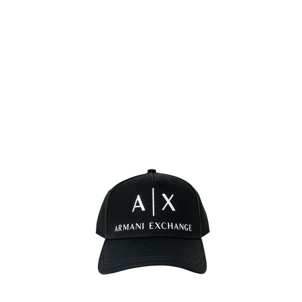 Armani Exchange Black Cotton Caps Baseball Hat -   -  Armani Exchange.