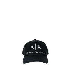 Armani Exchange Black Cotton Caps Baseball Hat -   -  Armani Exchange.