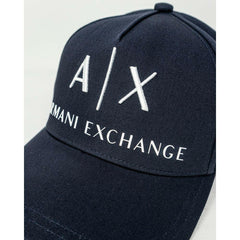 Armani Exchange Blue Cotton Caps Baseball Hat -   -  Armani Exchange.