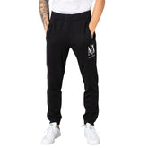 Armani Exchange Black Cotton Joggers Workout Pant -   -  Armani Exchange.