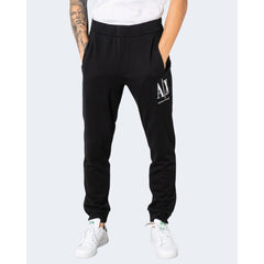 Armani Exchange Black Cotton Joggers Workout Pant -   -  Armani Exchange.