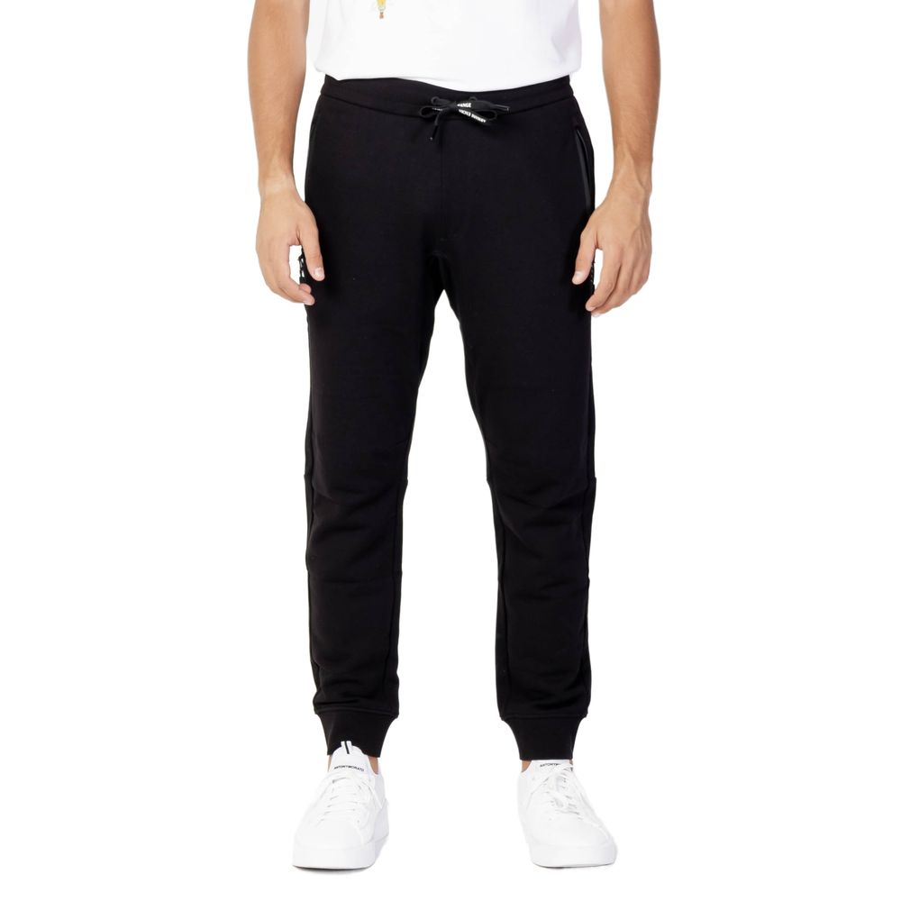 Armani Exchange Black Cotton Joggers Workout Pant - - Armani Exchange.