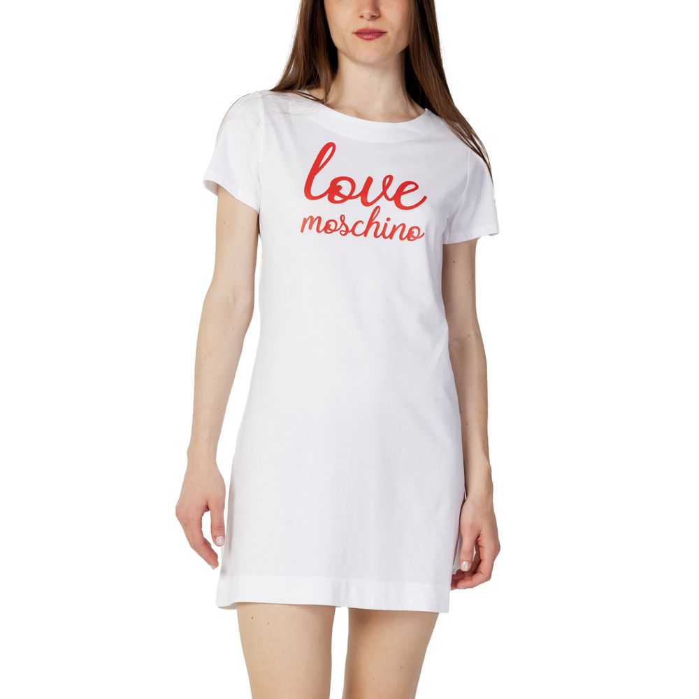 Love Moschino White Cotton Short -   -  Love Moschino.