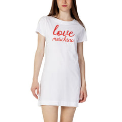 Love Moschino White Cotton Short -   -  Love Moschino.