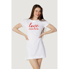 Love Moschino White Cotton Short -   -  Love Moschino.