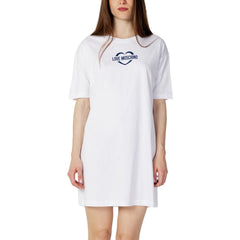 Love Moschino White Cotton Short -   -  Love Moschino.