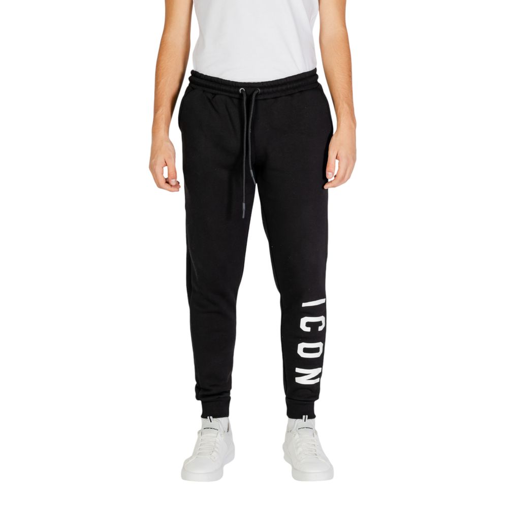 Icon Black And White Cotton Joggers Workout Pant -   -  Icon.