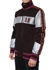 Dolce & Gabbana Multicolor Full Zip Jersey Men Bomber Jacket - - Dolce & Gabbana.