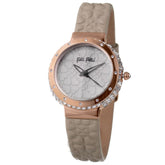 Folli Follie Gray Leather Watch -   -  Folli Follie.