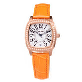 Folli Follie Orange Leather Watch -   -  Folli Follie.