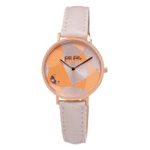 Folli Follie Beige Leather Watch -   -  Folli Follie.