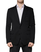 Dolce & Gabbana Black Wool Single Breasted Formal Blazer -   -  Dolce & Gabbana.