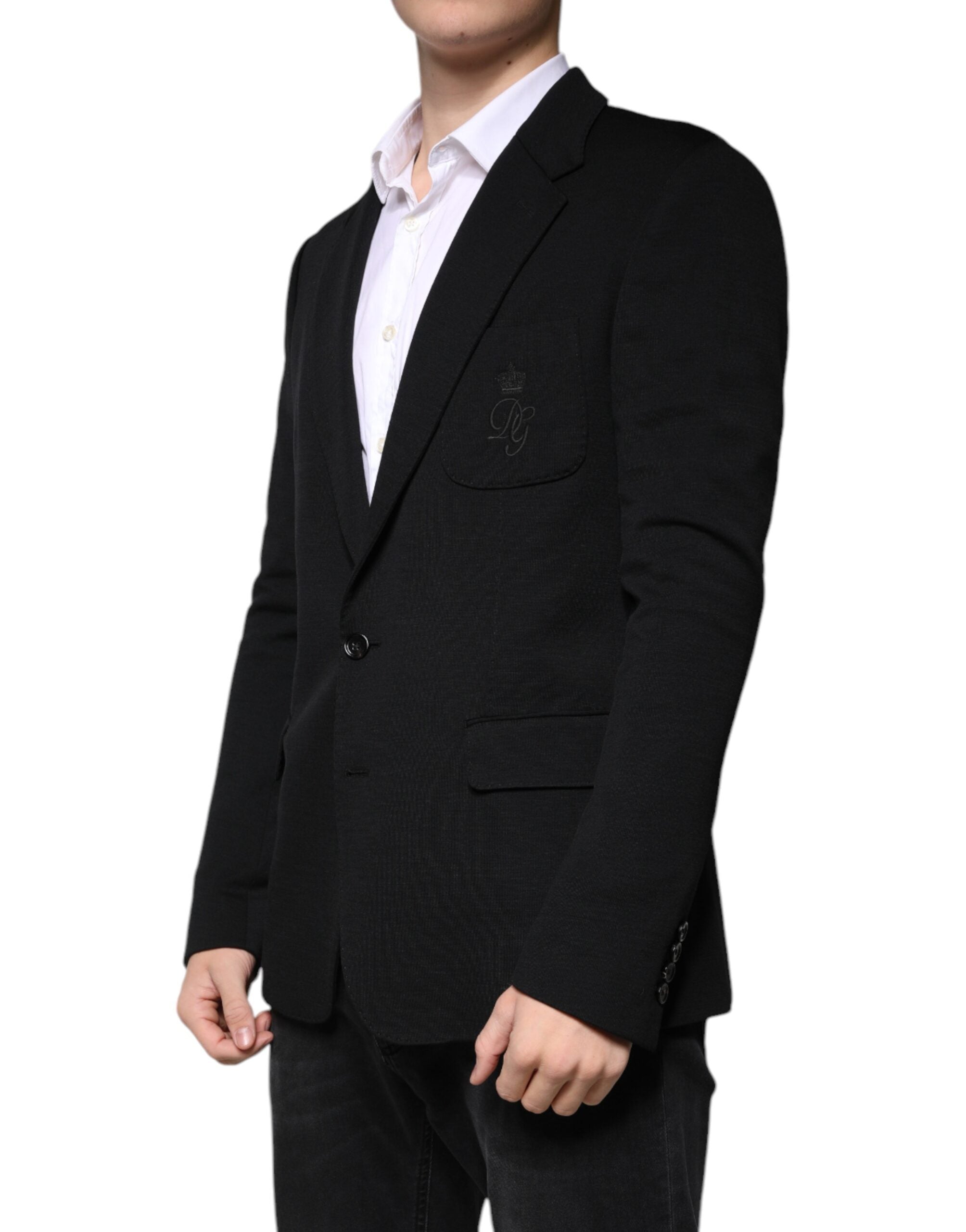 Dolce & Gabbana Black Wool Single Breasted Formal Blazer -   -  Dolce & Gabbana. Dolce & Gabbana Black Wool Single Breasted Formal Blazer -   -  Dolce & Gabbana.