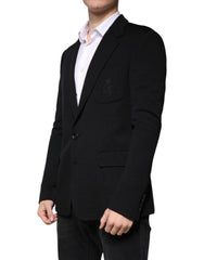 Dolce & Gabbana Black Wool Single Breasted Formal Blazer -   -  Dolce & Gabbana.