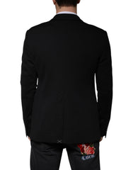 Dolce & Gabbana Black Wool Single Breasted Formal Blazer -   -  Dolce & Gabbana.