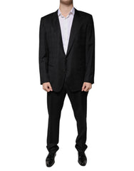 Dolce & Gabbana Black Wool Single Breasted Formal Suit - - Dolce & Gabbana.