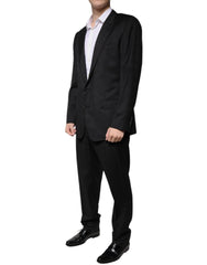 Dolce & Gabbana Black Wool Single Breasted Formal Suit - - Dolce & Gabbana.