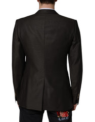 Dolce & Gabbana Blazer Brown Green Bee Wool Jacket Coat -   -  Dolce & Gabbana.