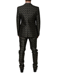 Dolce & Gabbana Black Stars Jacquard SICILIA 2 Piece Suit - - Dolce & Gabbana.