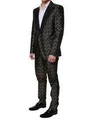 Dolce & Gabbana Black Stars Jacquard SICILIA 2 Piece Suit - - Dolce & Gabbana.