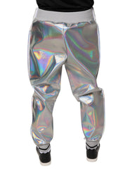 Dolce & Gabbana Silver Iridescent Men Jogger Sweatpants Pants -   -  Dolce & Gabbana.