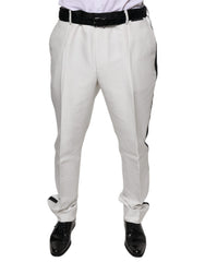 Dolce & Gabbana White Polyester Formal Dress Pants - - Dolce & Gabbana.