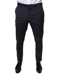 Dolce & Gabbana Black Cotton Wool Formal Dress Pants - - Dolce & Gabbana.