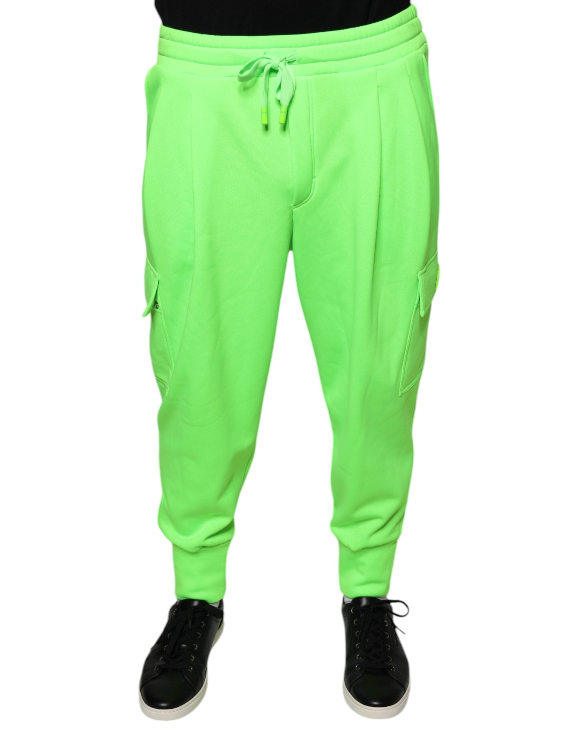 Dolce & Gabbana Neon Green Polyester Cargo Jogger Sweatpants Pants -   -  Dolce & Gabbana. Dolce & Gabbana Neon Green Polyester Cargo Jogger Sweatpants Pants -   -  Dolce & Gabbana.