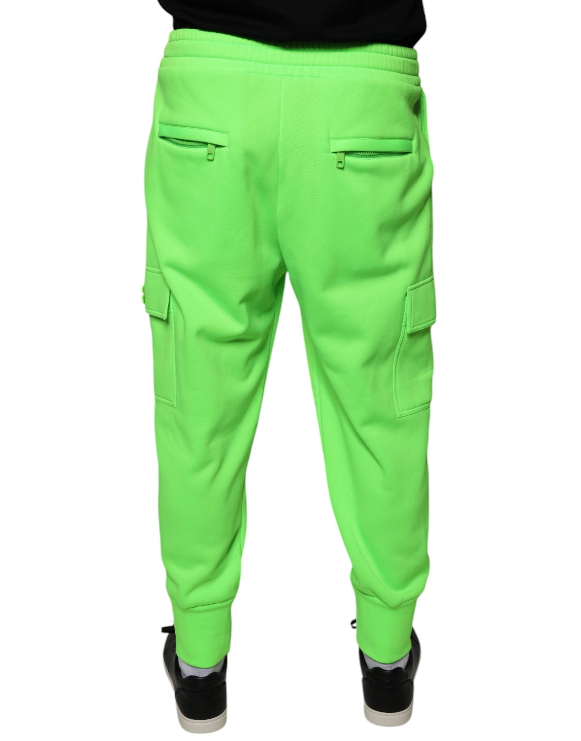Dolce & Gabbana Neon Green Polyester Cargo Jogger Sweatpants Pants -   -  Dolce & Gabbana. Dolce & Gabbana Neon Green Polyester Cargo Jogger Sweatpants Pants -   -  Dolce & Gabbana.