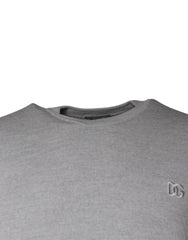 Dolce & Gabbana Light Gray Wool Crew Neck Pullover Sweater - - Dolce & Gabbana.