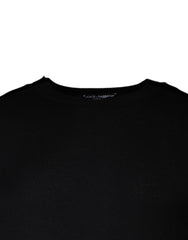 Dolce & Gabbana Black Long Sleeve Crew Neck Pullover Sweater - - Dolce & Gabbana.