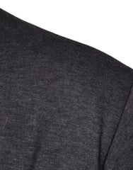 Dolce & Gabbana Gray Logo Patch Cotton Crew Neck T-shirt - - Dolce & Gabbana.