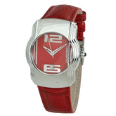 Chronotech Red Leather Watch -   -  Chronotech.