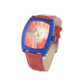 Chronotech Red Leather Watch -   -  Chronotech.