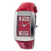 Chronotech Red Leather Watch -   -  Chronotech.