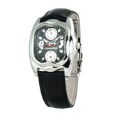Chronotech Black Leather Watch -   -  Chronotech.