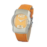 Chronotech Orange Leather Watch -   -  Chronotech.