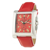 Chronotech Red Leather Watch -   -  Chronotech.
