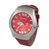 Chronotech Red Leather Watch -   -  Chronotech.