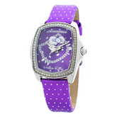 Chronotech Purple Leather Watch -   -  Chronotech.