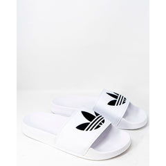 Adidas White Polyester Slipper -   -  Adidas.