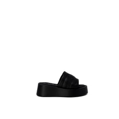 Furla Black Leather Slipper -   -  Furla.