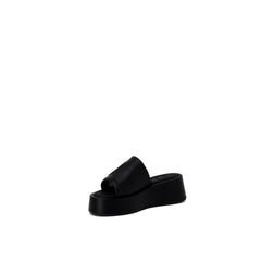 Furla Black Leather Slipper -   -  Furla.