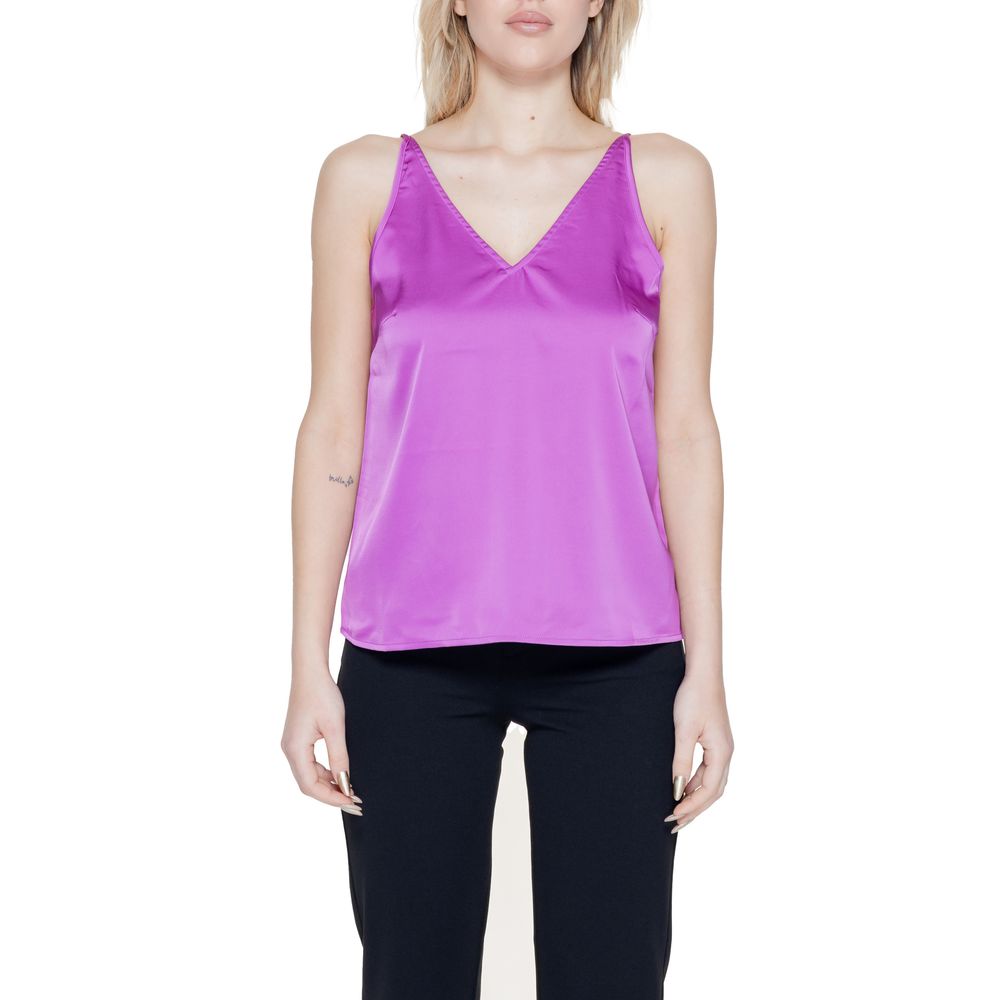 Vila Clothes Pink Polyester Top -   -  Vila Clothes.